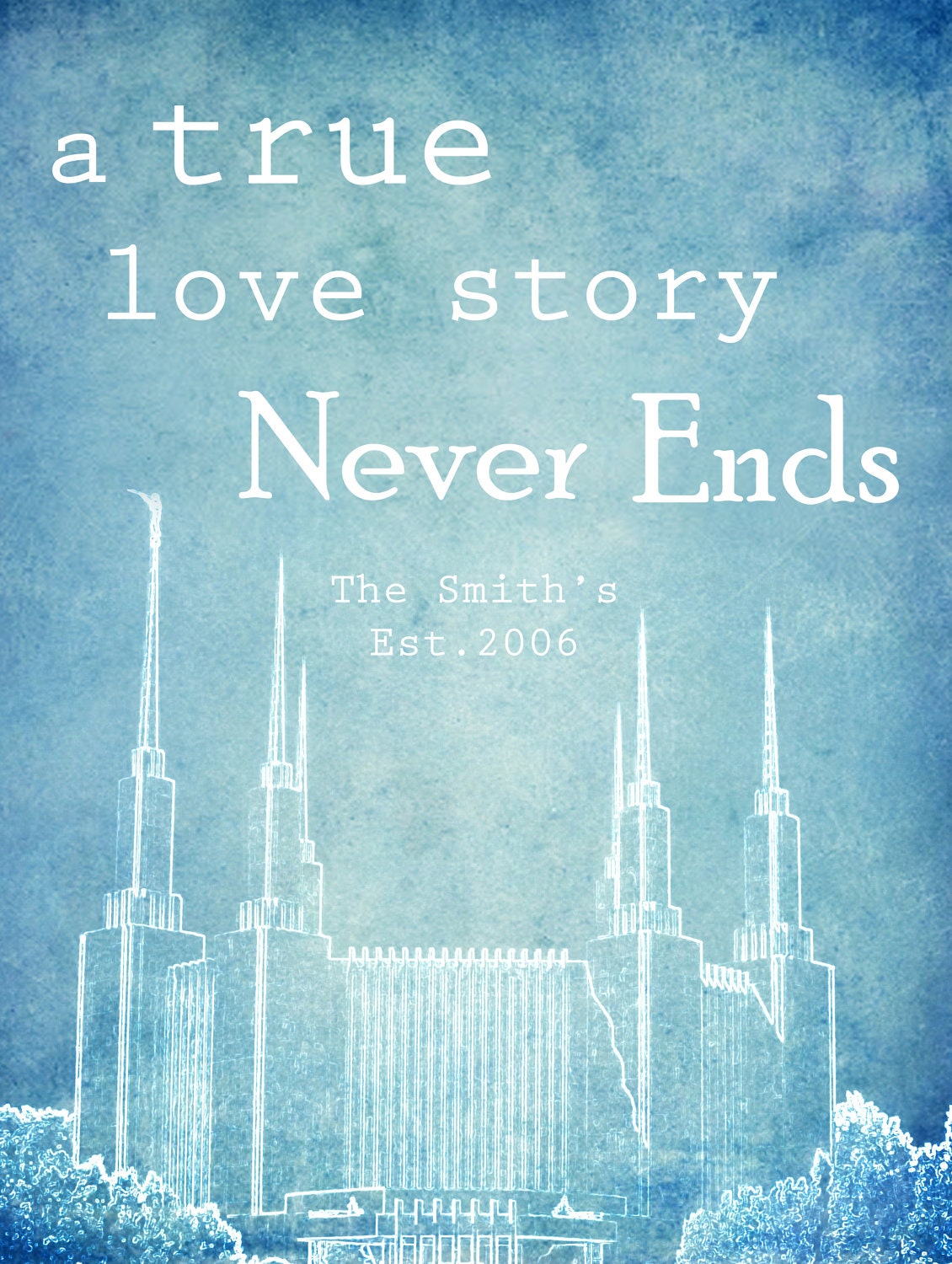 16x20 Love Story Temple - Printable Art