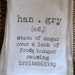 Hangry Flour Sack Tea Towel