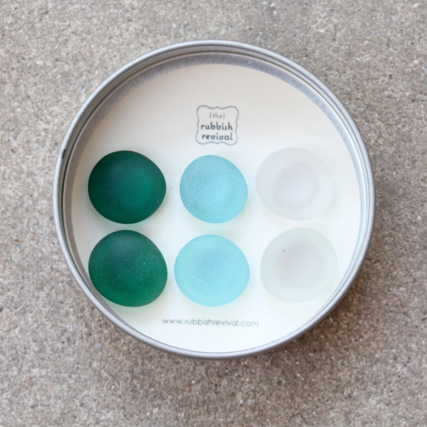 Glass Gem Magnets - Emerald Sea FREE SHIPPING