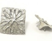 Floral Pin , Twig Brooch , Floral Silver Brooch ,  Floral Silver Pin , Leaf Branch , Broach Pin , Botanical Jewelry , Branch Pin