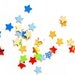 300 colorful little stars punchies - confetti