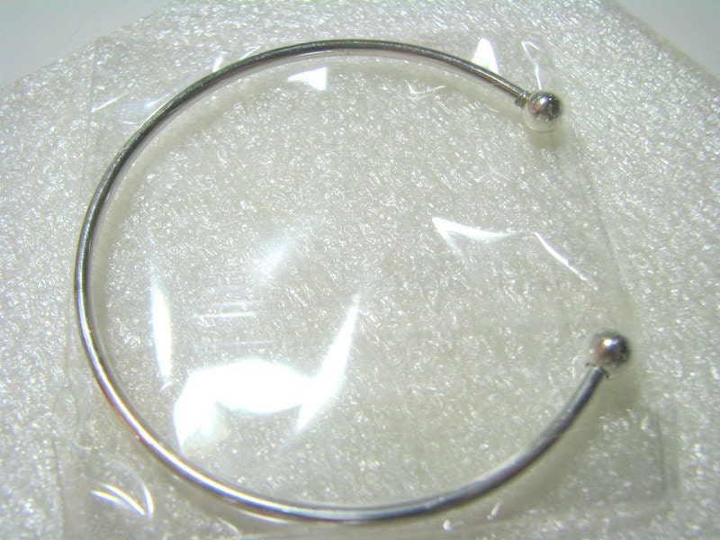 CLEARANCE Add a Bead Bangle, Silver beading supplies