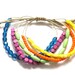 Waxed Cord Colorful Beaded Beachy Bohemian Bracelet