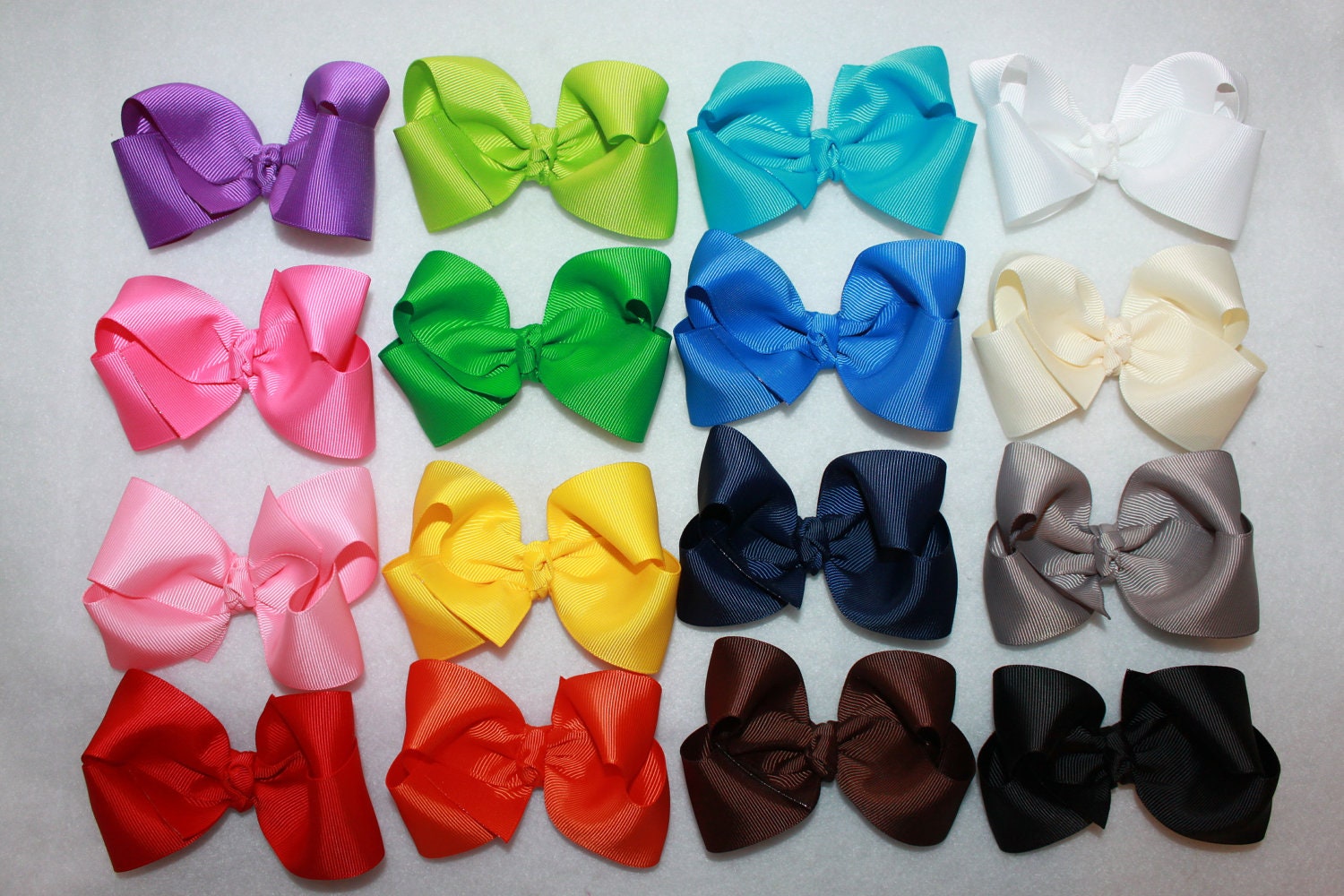 Set of 5 Boutique Bows, Boutique Hairbows