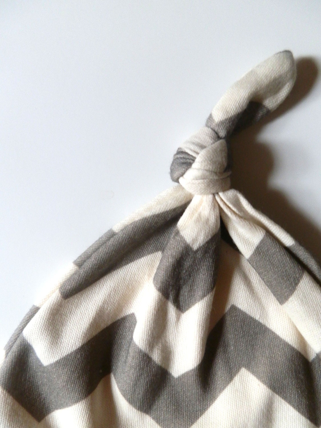 Newborn Hat, Gray Chevron, Newborn 0-3m, Neutral Baby Gift, Pregnancy Gift, Ready to Ship