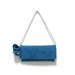 Turquoise Suede Clutch with Flowers Handles Belt