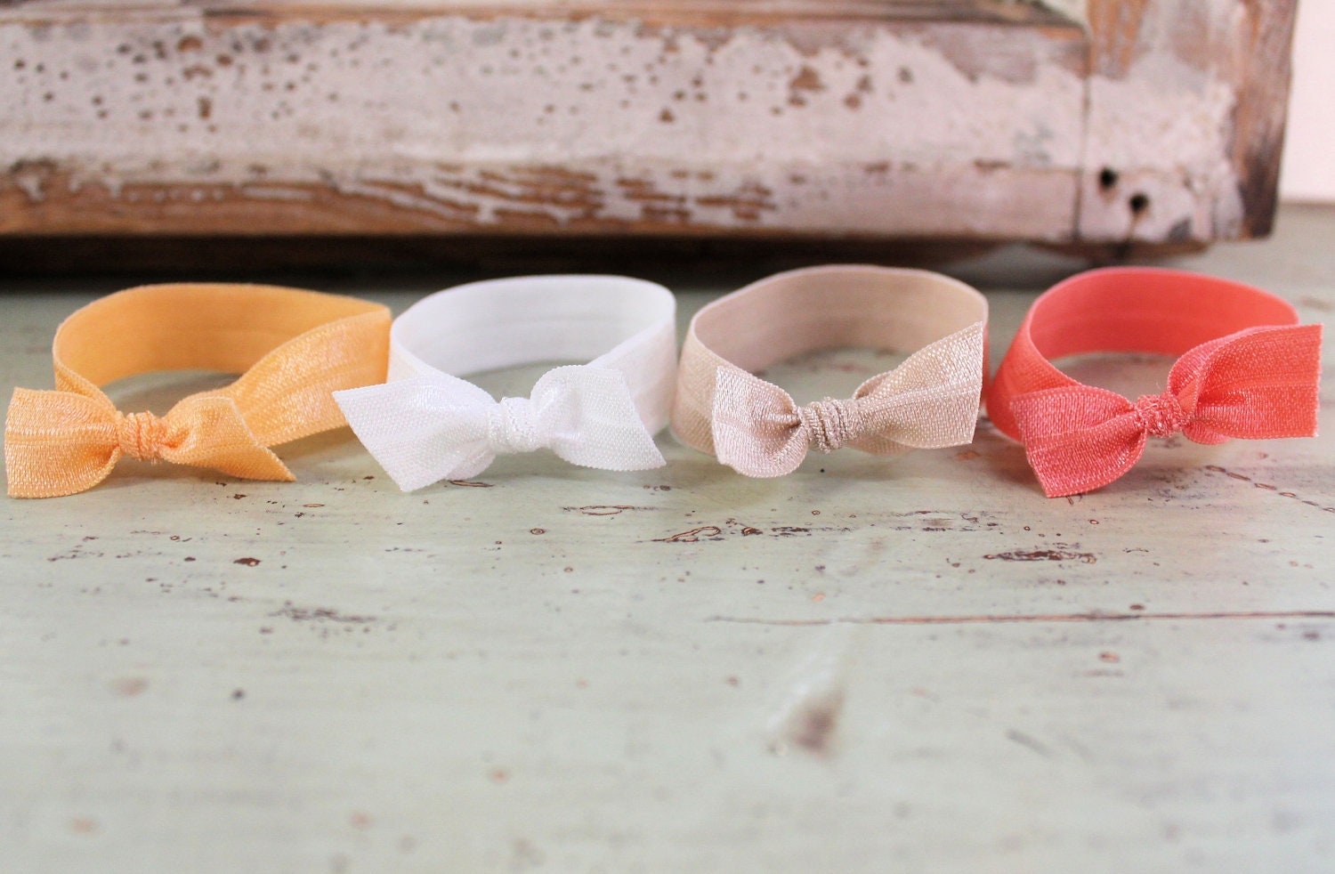 Elastic Hair Ties - Pick 4 - Ponytail Holders - Knotted Hair Ties