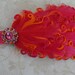Nagorie Feather Headband - Hot Pink / Orange Nagorie Feather Headband - Baby Headband - Girls Feather Headband - Photo Prop