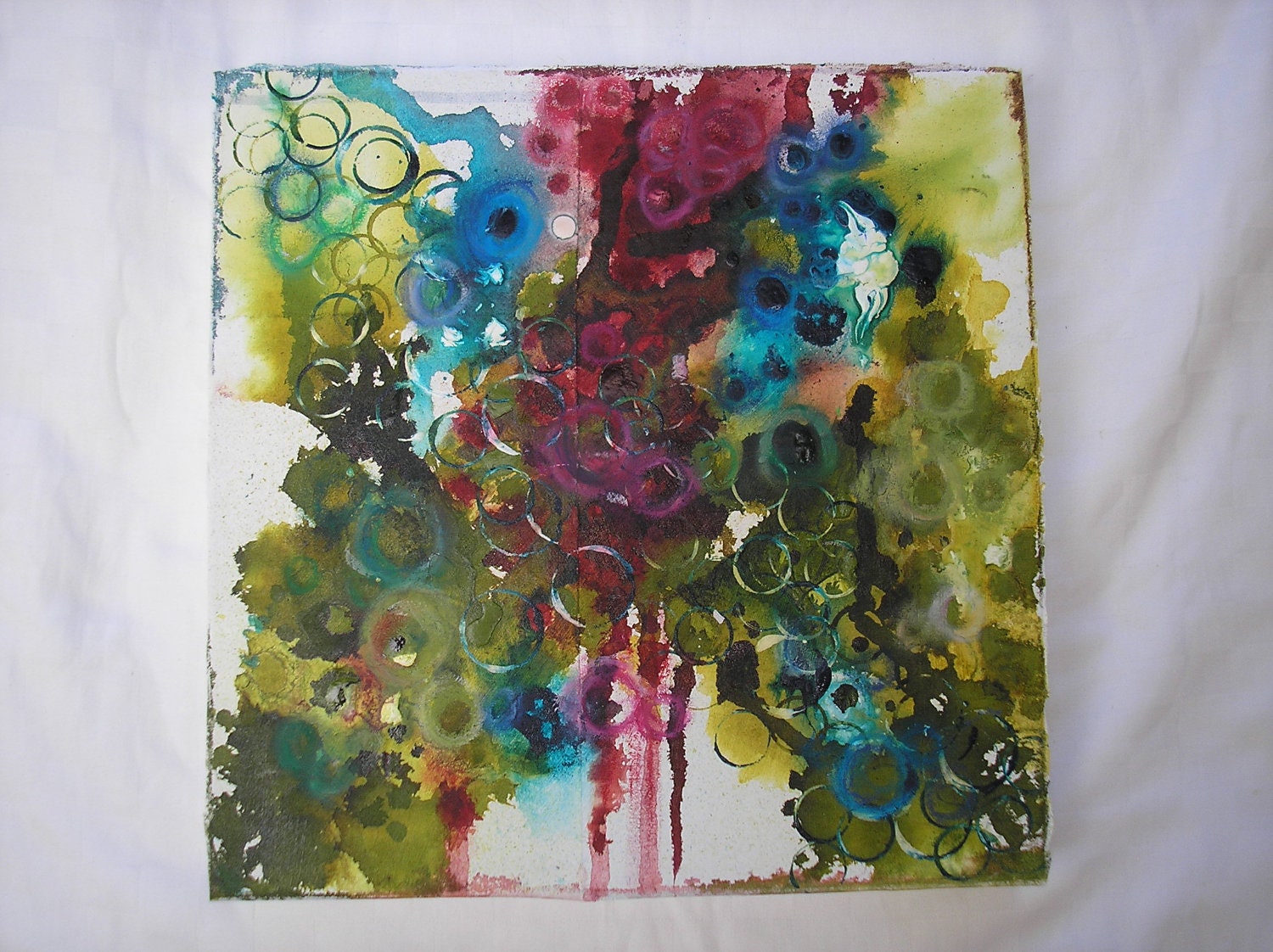 Abstract Mixed Media-Organic-Original Painting
