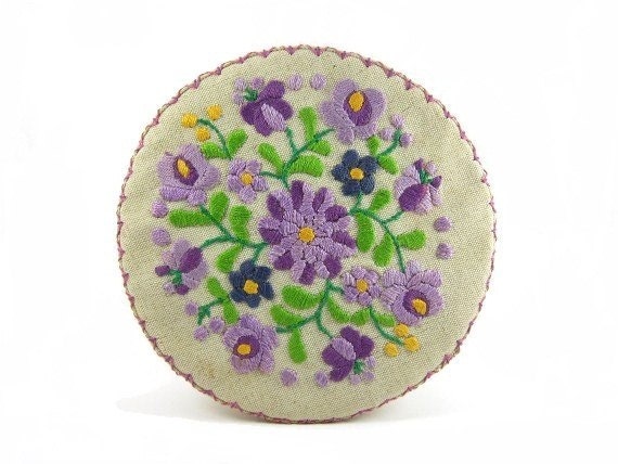 Vintage Sewing Box  Cross Stitch French Decorative Boxes