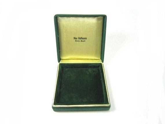 Vintage Jewelry Box French Vintage Box Green
