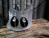 Cindy Earrings / Black Agate & Silver
