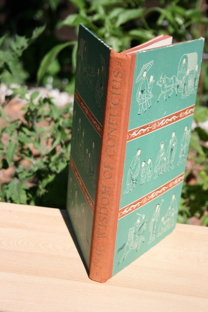 Wisdom of Confucius 1943 - Vintage Philosophy Book Illustrations