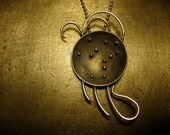 Sterling Silver Wire-work Necklace in Virgo Zodiac Constellation