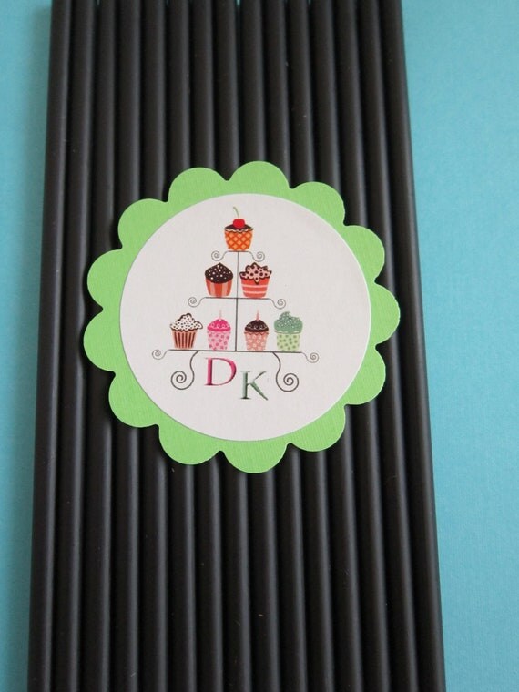 24 Black Cake Pop, Marshmallow, & Chocolate Sticks Il_570xn