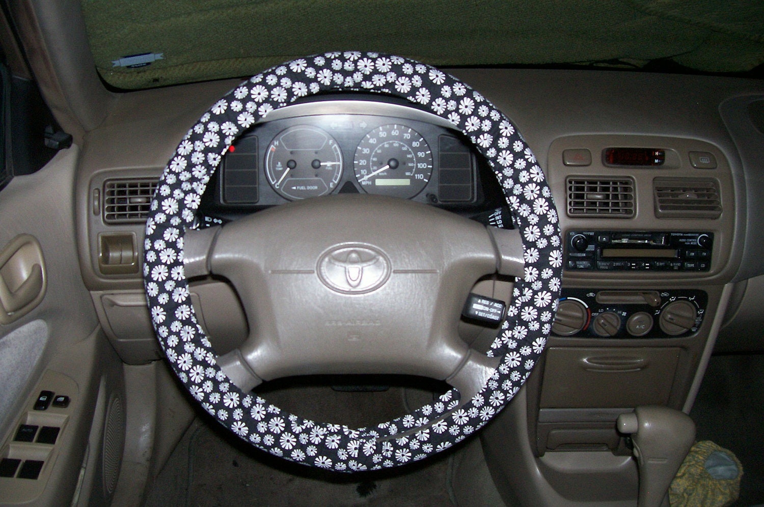 Flower Power Steering Wheel Cover