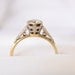 RESERVED /// Art Deco / 1920s platinum and 18k gold diamond ring- 1/2