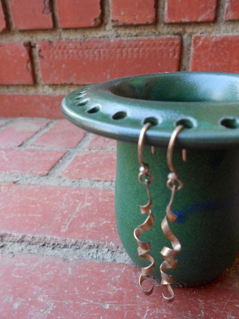 Green to Blue Matte Earring Jewelry Holder Bowl