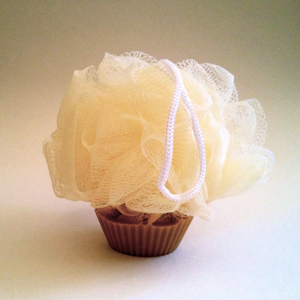Cupcake Bath Pouf, Luffa Soap , Bath & Beauty Gift Idea for Her