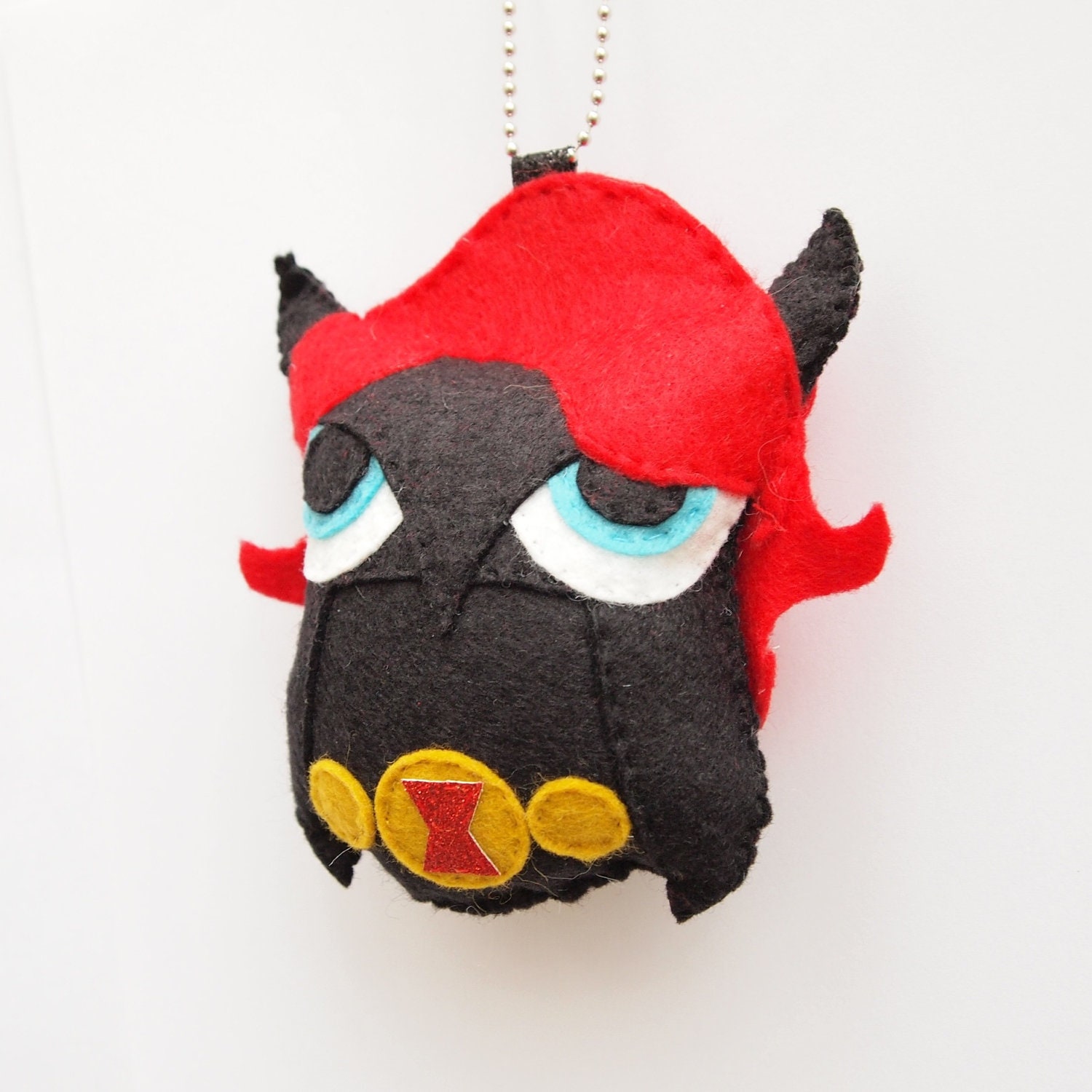Black Widow Felt Owl Ornament