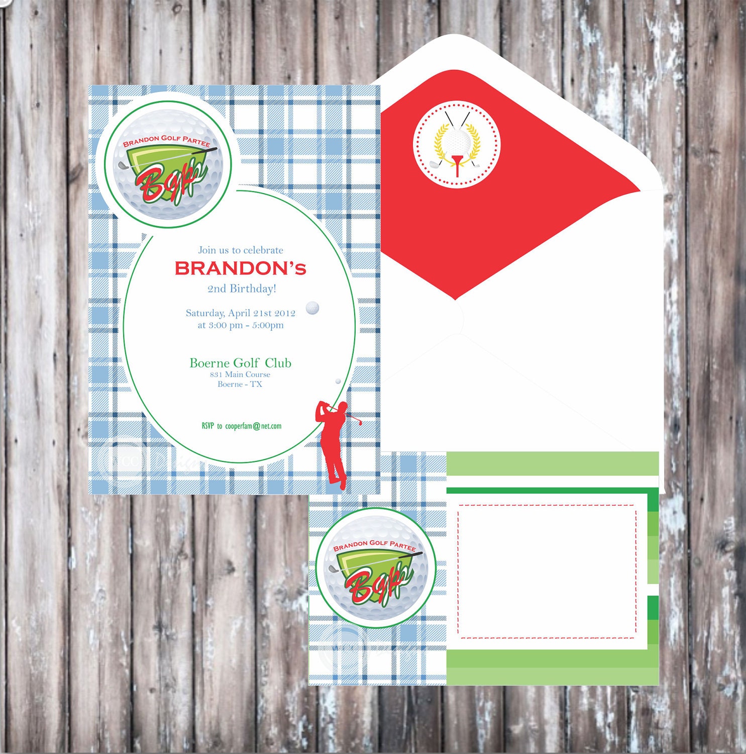 GOLF PAR-TEE Printable Invitation - Golf party Invitation Il_570xn