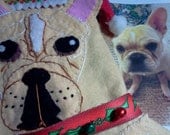 Your Dog or Cat on a Christmas Stocking Whimsical -Order NOW for Christmas 2013
