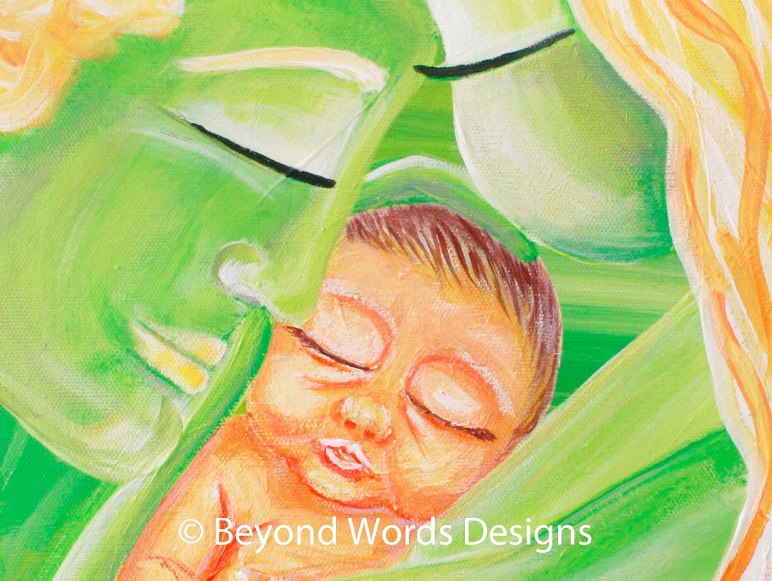 Art magnet: "Adoption", Gentle Parenting, Attachment Parenting, Family, New Baby,Flexible magnet