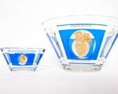 Vintage Chip and Dip Bowl Serving Set Mid Century Free Shipping