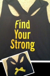 Find Your Strong Work-out Racerback Tank Top
