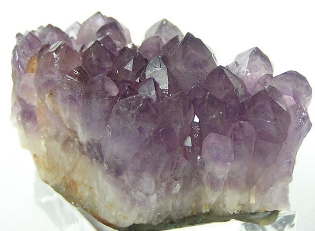 Amethyst Crystal Cluster in Banded Matrix