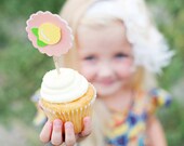 Strawberry Lemonade Stand Cupcake Picks - Set of 12