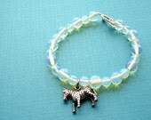 SALE Harry Potter Zebra Patronus Gemstone Bracelet Book Fan Handmade Bracelet