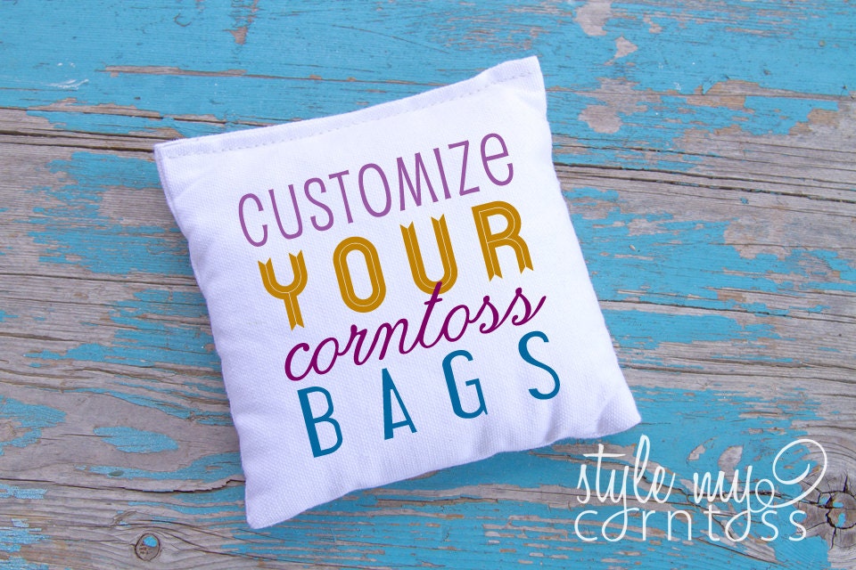 Customize Your Cornhole Bags //  UPGRADE ONLY // Must be purchased w/ board set or blank bags