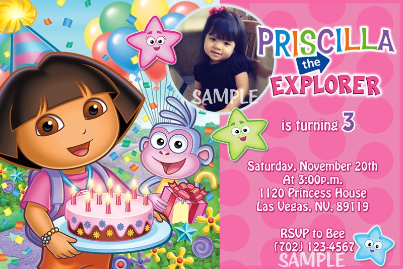 Dora Invitation Wording