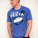 Unisex Hunger Games Team Peeta T-Shirt with Bread Graphic, Blue