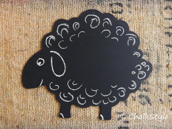 Large Sheep Shaped Chalkboard for Kids Parties, Room or Home Decor Il_570xn