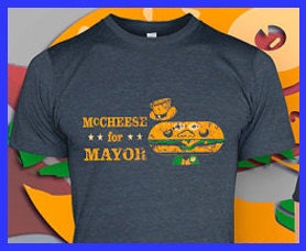 Vintage t shirt McCheese for Mayor cool design S-3XL