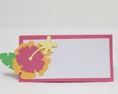 Orange and Pink Hibiscus Food Tents/Place cards Il_170x135