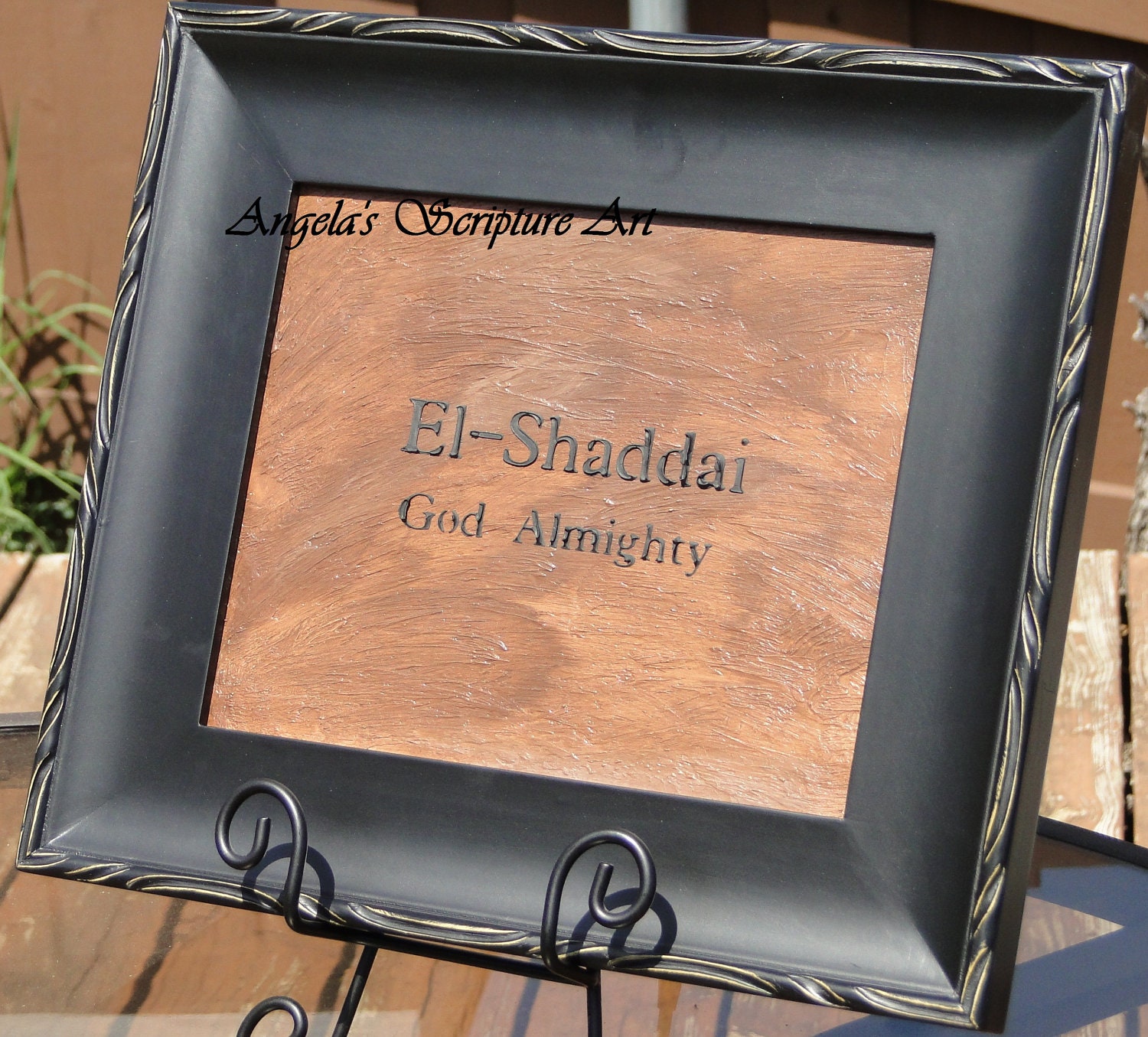 Scripture Wall Art, Framed Bible Verse, Names of God
