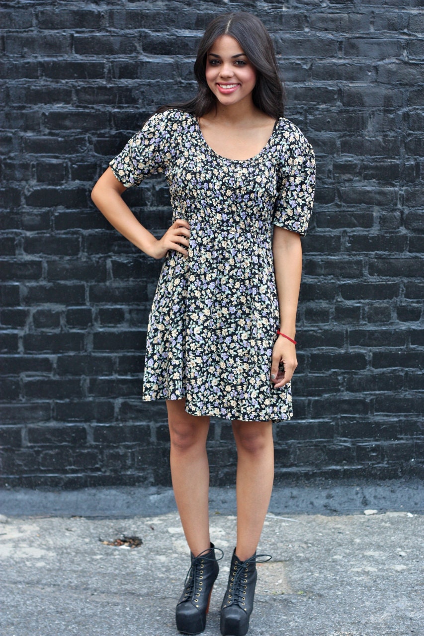 Vintage Floral Dress