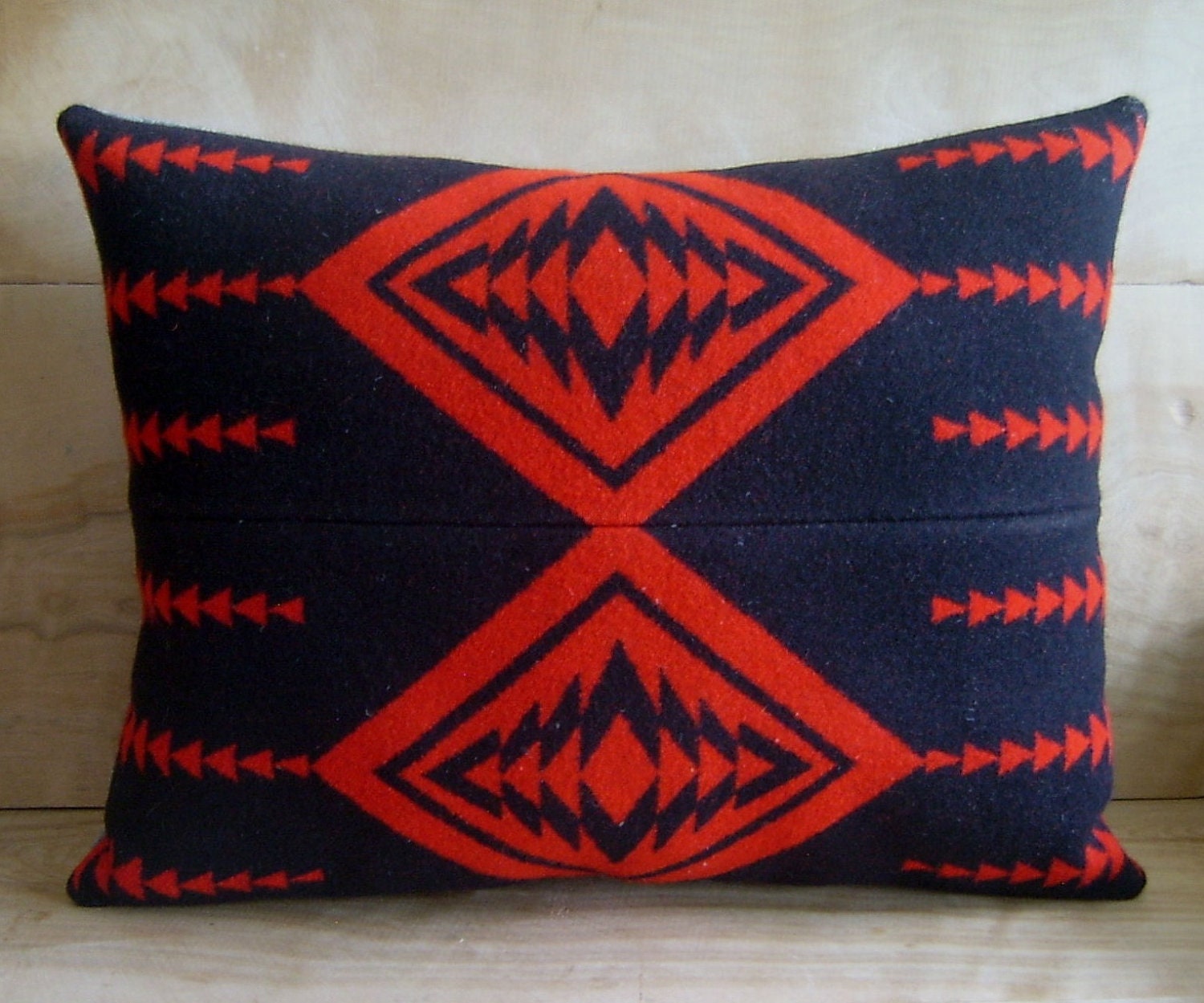Wool Pillow - Pendleton Wool Fabric ... Native Geometric Tribal