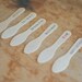 50 Wood Ice Cream Spoons with Custom Hand-Stamped Text on Handle