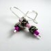 shades of pink star dangles , unique , cute and hypoallergenic
