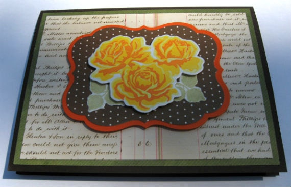 You Are An Inspiration Card with Orange Roses