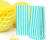 Tall Striped Paper Bags