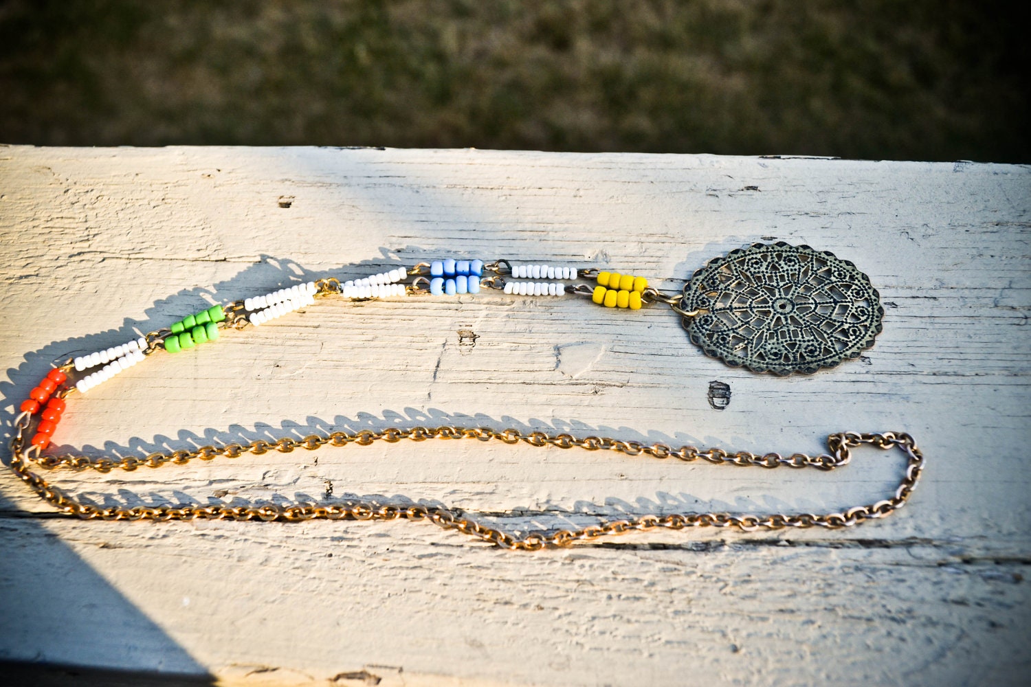 Navajo Inspired Recycled Necklace