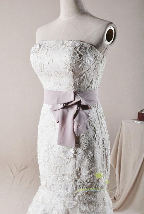 Zinia/wedding gown/women clothing/bridal dress/long/lace/fishtail/mermaid/elegant/custom made/ALL SIZEE