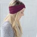 Turband Headband - Stretchy Cranberry Plum Workout Headband Hair Band for Women
