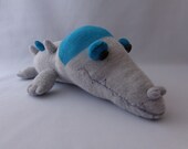 Gray Crocodile, Alligator plush toy, Sock Monkey, Stuffed animal, Stuffed Doll, Sock Toy