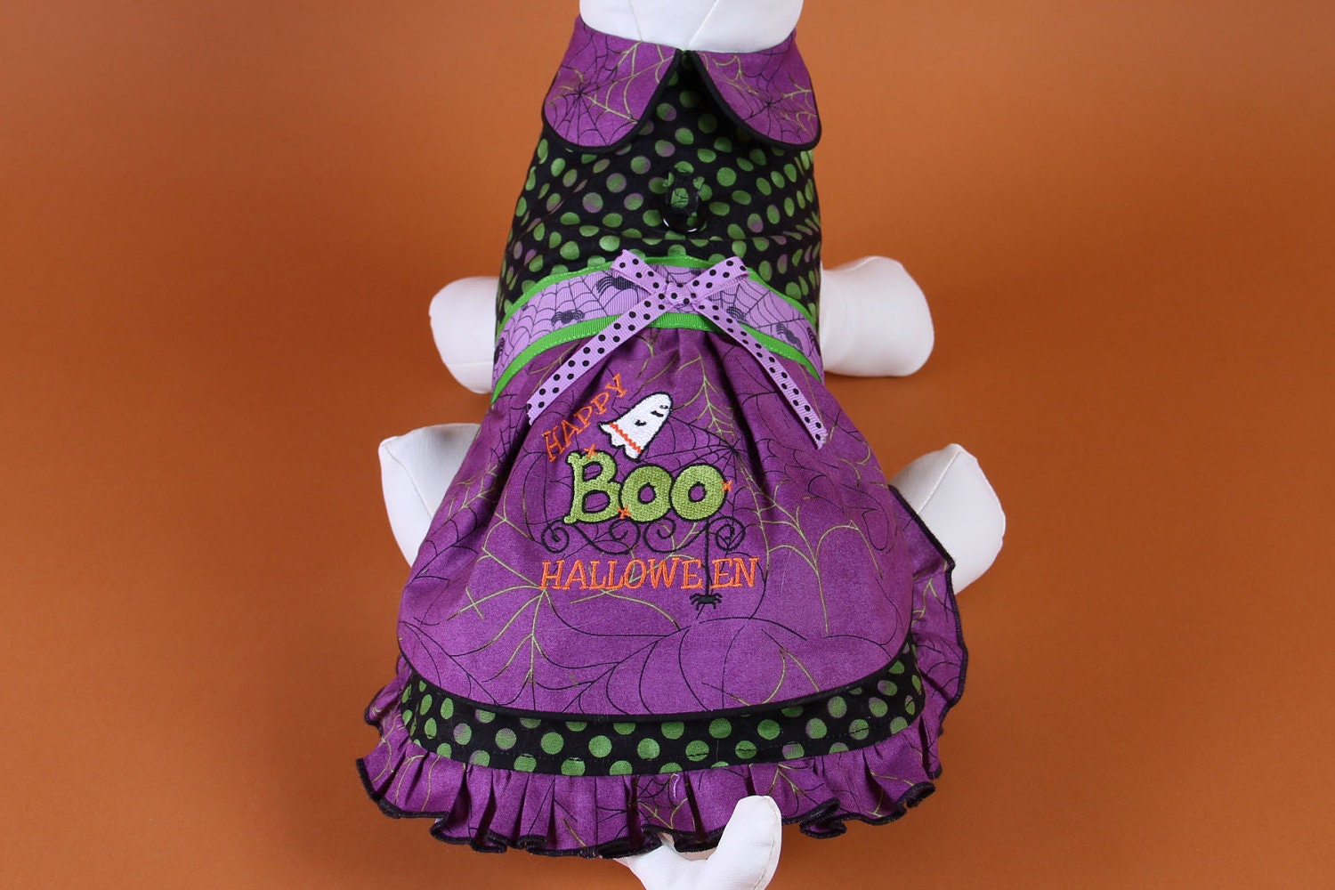 SAMPLE SALE:  Dog Dress -- Purple Boo
